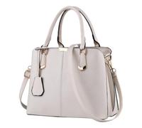 Borsa a mano alla moda, grande capacità, borsa a tracolla (White, One Size)