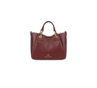 Braccialini Amy Borsa a mano di piccole dimensioni con doppi manici, nasconde tra le cuciture trasversali dei pannelli che permettono di ampliarla. La borsa è in similpelle di colore bordeaux, si