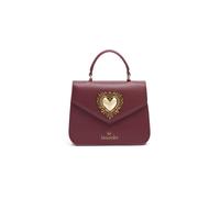 Braccialini Baroque Borsa a mano in similpelle bordeaux, elegante e raffinata, arricchita da un prezioso cuore gioiello dorato in stile barocco che aggiunge un tocco scenografico a un modello senza