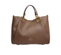 Braccialini Amy Borsa a mano di grandi dimensioni con doppi manici, nasconde tra le cuciture trasversali dei pannelli che permettono di ampliarla. La borsa è in similpelle di colore bordeaux, si