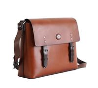 The Bridge Messenger 053631Au Uomo 100% Pelle Brandy