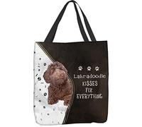 Borsa A Mano Chocolate Labradoodle Kisses Fix Everything Resistente Borsa Università Donna Classico Borse Tote Donna Per Fitness Lavoro Università