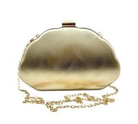 Borsa a mano clutch dorata Elegante Con Tracolla Regolabile In Pelle PU