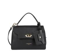 Borsa a mano con patta e chiusura in pelle, MADEMOISELLE GRACE Nero TU