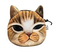 Borsa a mano da donna, alla moda, moneta, portamonete, con motivo animale, per figlia, portafogli da donna, grande e molti cellulari, e, taglia unica