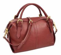 Borsa a mano da donna in pelle martellata | Borsa da bowling con cerniera | Tracolla staccabile | Piedini e hardware dorati | Nero Eclipse | Marrone chiaro veneziano | Cognac Dusk | Scarlet Vice |