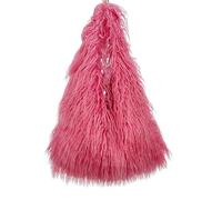 Borsa a mano da donna, in pelle sintetica, morbida e soffice, rosa e rosso, M