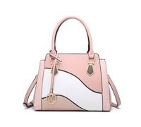 Borsa a mano da DONNA Miss Lulu, borsa a tracolla alla moda con elegante combinazione di colori, ideale per DONNA, perfetta per ogni occasione Colore rosa