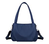 Borsa a mano da donna, multitasche, stile casual, a tracolla, grande capacità, regolabile, leggera e versatile, per shopping, escursionismo, palestra, ciclismo, Blu, Refer to description, Unisex