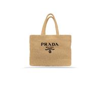 Borsa a mano da Donna Prada shopping in crochet 2vg121 v ooo 2c2t handbag Naturale