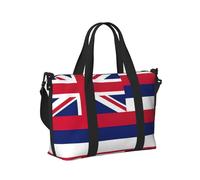 Borsa a mano da viaggio con bandiera delle Hawaii per donne e uomini, pieghevole, portatile, per viaggi nel fine settimana