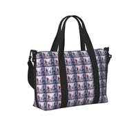 Borsa a mano da viaggio con stampa artistica con albero della città di Parigi, torre Eiffel, borsa a mano portatile pieghevole per weekend gite, palestra, vacanze