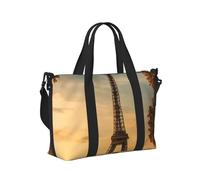 Borsa a mano da viaggio con stampa autunnale Torre Eiffel Parigi Borsa a mano pieghevole portatile per weekend viaggio palestra vacanze