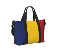 Borsa a mano da viaggio con stampa bandiera del Ciad per donne e uomini, leggera, pieghevole, per gite nel fine settimana, palestra, vacanze