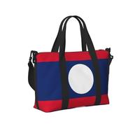Borsa a mano da viaggio con stampa bandiera del Laos, borsa a tracolla per donne e uomini, borsa a tracolla per weekend, fuga, palestra, vacanze