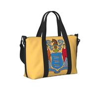 Borsa a mano da viaggio con stampa bandiera del New Jersey, borsa a tracolla da uomo per weekend, fuga, palestra, vacanze