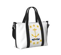 Borsa a mano da viaggio con stampa bandiera del Rhode Island, borsa a tracolla da donna per weekend, palestra, vacanze