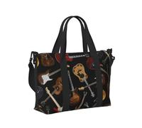 Borsa a mano da viaggio con stampa di chitarre, borsa a tracolla per donne e uomini, per weekend, fuga, palestra, vacanze