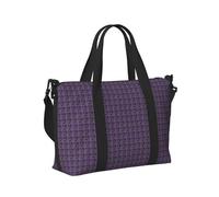 Borsa a mano da viaggio con stampa di farfalle viola, per donne e uomini, leggera, pieghevole, per lavoro, fine settimana, viaggi, campeggio