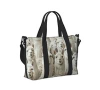 Borsa a mano da viaggio con stampa di un lama, portatile, pieghevole, borsa a tracolla per il fine settimana, viaggi, palestra, vacanze