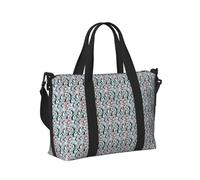 Borsa a mano da viaggio con stampa "I Love Penguins", per donne e uomini, per brevi viaggi, palestra e vacanze, lavoro all'aperto