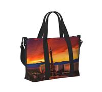 Borsa a mano da viaggio con stampa tramonto di Las Vegas, borsa a tracolla da donna per weekend, palestra, vacanze