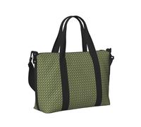 Borsa a mano da viaggio con stampa tropicale con foglie e pappagalli, per donne e uomini, leggera, pieghevole, per gite nel fine settimana, palestra, vacanze