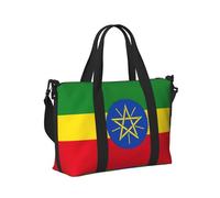 Borsa a mano da viaggio leggera con bandiera dell'Etiopia da donna e uomo per viaggi nel fine settimana e palestra