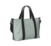 Borsa a mano da viaggio leggera con nuvole arcobaleno e gocce di pioggia per donne e uomini, borsa da viaggio leggera per il fine settimana e palestra