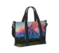 Borsa a mano da viaggio leggera con stampa del Parco Nazionale Grand Teton per donne e uomini, borsa da viaggio leggera per viaggi di fine settimana in palestra