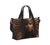 Borsa a mano da viaggio leggera con stampa della tribù dell'antico Egitto, da donna, da viaggio, per il fine settimana, in palestra
