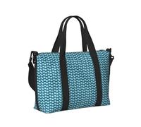 Borsa a mano da viaggio leggera con stampa di balene in stile cartone animato, per donne e uomini, da portare con sé, per il fine settimana, in palestra