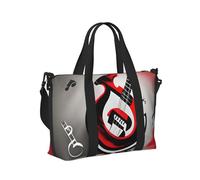 Borsa a mano da viaggio per donne e uomini, con simbolo musicale, pieghevole, portatile, per viaggi nel fine settimana
