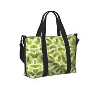 Borsa a mano da viaggio per donne e uomini, con stampa di sottaceti e aneto, pieghevole, portatile, per viaggi nel fine settimana