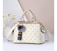 Borsa a mano di moda trapuntata a rombi con borchie, borsa shopping di grande capacità adatta per viaggi, shopping e lavoro, ottimo regalo per la festa della mamma Tagli UnicaquadriPoliuretano