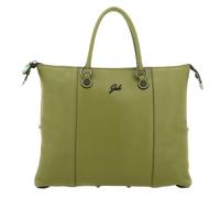 Borsa A Mano Gabs G3 Plus M Black Trasformabile Pelle Verde