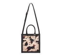 Borsa a mano Gloria in ecopelle e tessuto fantasia LaMilanesa