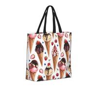 Borsa a mano grande da donna borsa a mano riutilizzabile con cerniera borsa da spiaggia da donna borsa mummia fragola mirtillo borsa per mamma adatta per ospedale,