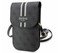 Borsa a mano Guess 4G a righe nere