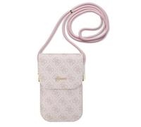 Borsa a mano Guess 4G con logo in metallo, colore rosa.