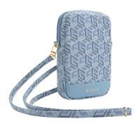 Borsa a mano Guess GCube Bottom Stripe blu