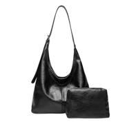 Borsa a mano Hobo in pelle, morbida e soffice, con tracolla regolabile, borse a tracolla Hobo,per appuntamenti, lavoro, vacanze, Nero , riferimento alla descrizione, riferimento alla