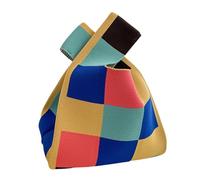 Borsa a mano lavorata a maglia - Borsa tessuta alla moda, borsa a tracolla ecologica | Elegante borsa da spiaggia all'uncinetto, borsa a mano di mercato fatta a mano, borsa per la spesa in stile