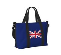Borsa a mano leggera da viaggio con bandiera del Regno Unito, da donna, da viaggio, per il fine settimana, in palestra