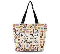 Borsa A Mano New York Is Calling Multifunzionale Borsa Donna Resistente Borse Tote Donna Per Palestra Viaggi Scuola
