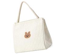 Borsa a mano per bambini, motivo orso, contemporanea, con accessori per passeggini, opzione per genitori attivi, cinghia regolabile