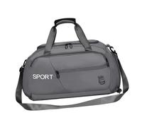 Borsa a mano per il fine settimana, borsa da palestra da uomo - borsa da notte di fine settimana con spalla - borse in tela per palestra per uomo, borsa sportiva in tela, grigio, Consulte la