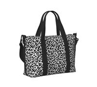Borsa a mano per laptop da donna, simile alla borsa da palestra con stampa leopardata per donne e uomini, borsa da viaggio incrociata per oggetti personali, borse da viaggio, borse da fine