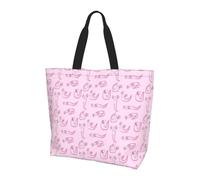Borsa A Mano Pink Little Green Dragon Resistente Borsa Sportiva Classico Shopper Tote Per Palestra Viaggi Università