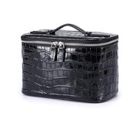Borsa a mano profonda con tasca nascosta con cerniera e interno spazioso, ideale per il trasporto quotidiano di lusso in PU, Nero